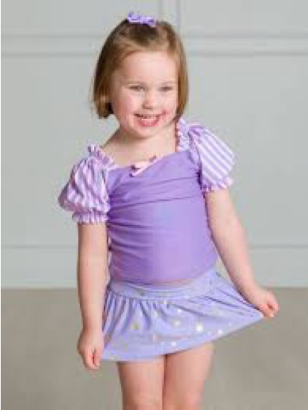 Ruffle butts Toddler Disney Rapunzel Two-Piece Swimsuit Set